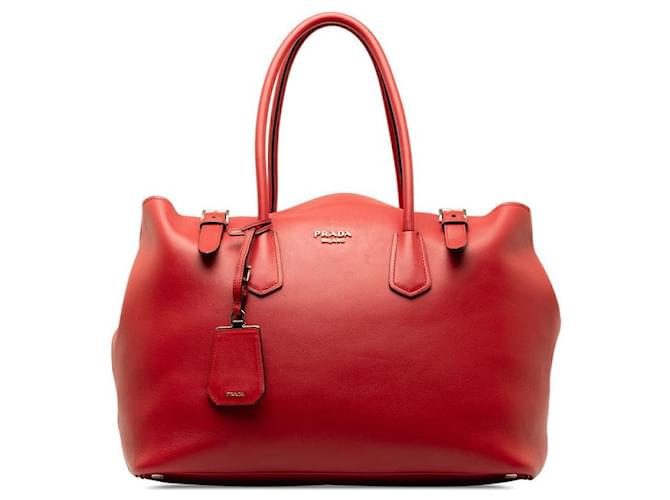 Prada Saffiano Buckle Tote Bag  BR5071 Leather  ref.1321601