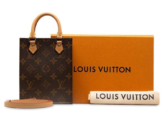 Louis Vuitton Monograma Petit Sac Plat L81295 Lona  ref.1321615