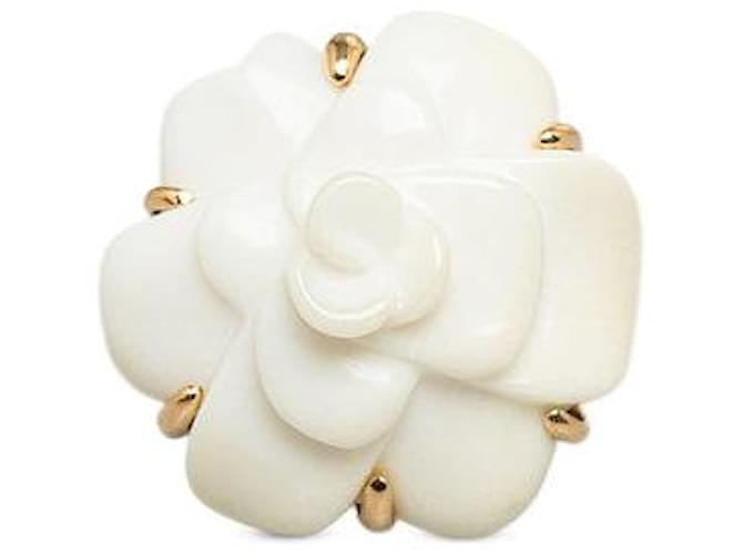 Chanel 18K Camellia Ring Metal  ref.1321627