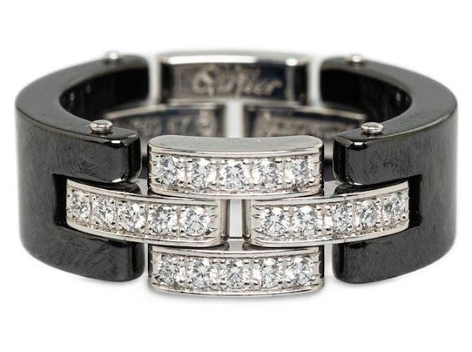 Cartier 18Anel de metal K Maillon Panthere em bom estado  ref.1321628