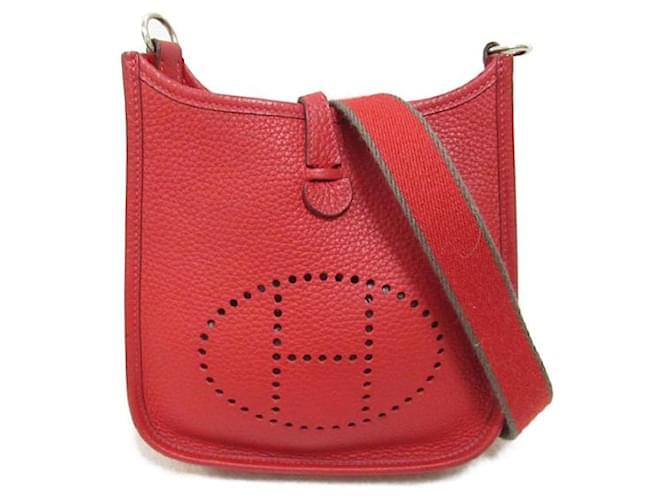 Hermès Bolsa transversal de couro Hermes Clemence Evelyne TPM em ótimo estado  ref.1321637