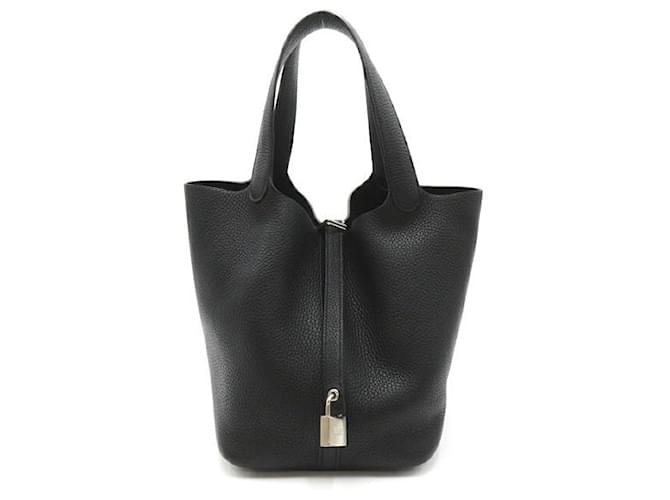 Hermès Sac à main en cuir Hermes Clemence Picotin Lock MM en très bon état  ref.1321648