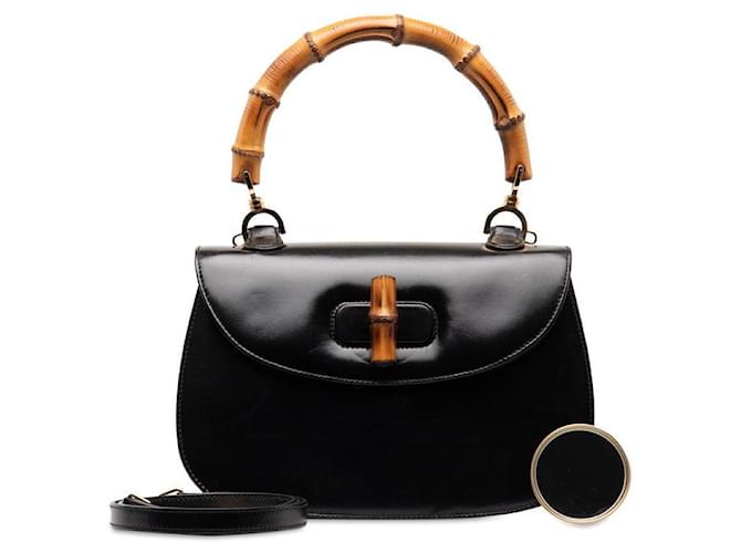 Gucci Leather Bamboo Top Handle Bag  000 1364  ref.1321655