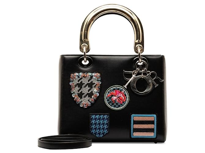 Leather Lady Dior Badges  ref.1321674
