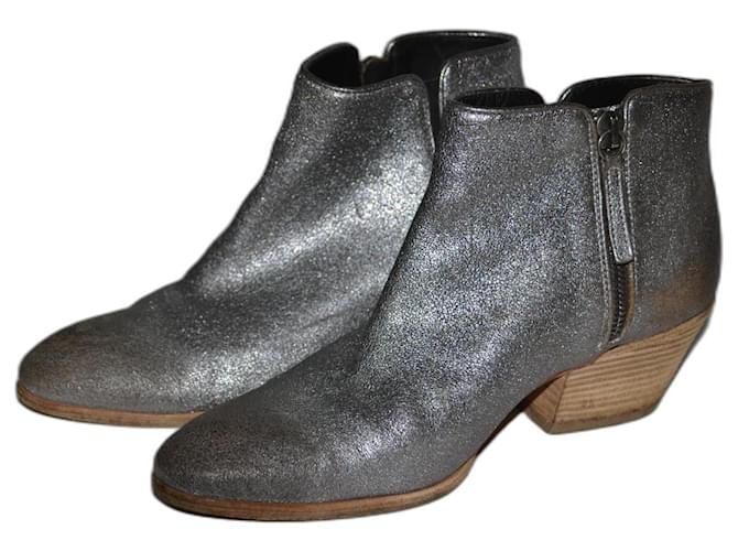 Giuseppe Zanotti ankle boots Silvery Leather  ref.1321696