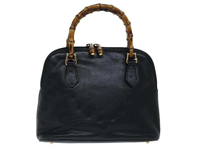 Gucci Bamboo Black Leather  ref.1321715