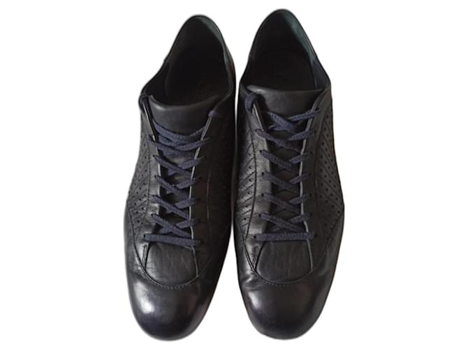 J.M. WESTON Casual Navy blue Leather  ref.1321718