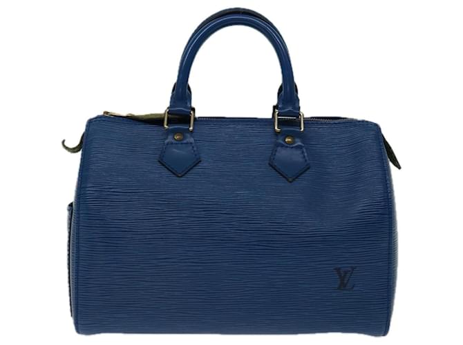 Louis Vuitton Speedy Azul Cuero  ref.1321721