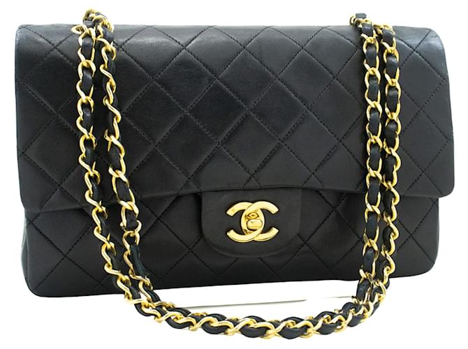 Classique Chanel Timeless Cuir Noir  ref.1321763