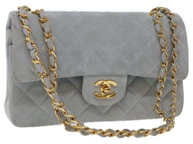 Chanel Timeless Blue Suede  ref.1321768