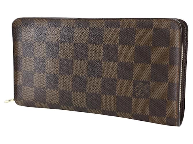 Louis Vuitton Zippy Wallet Brown Cloth  ref.1321836