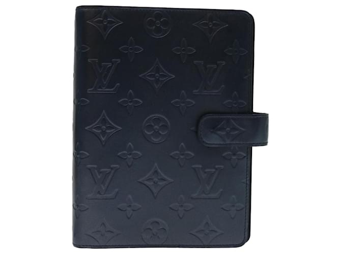 Louis Vuitton Agenda MM Navy blue Patent leather  ref.1321863