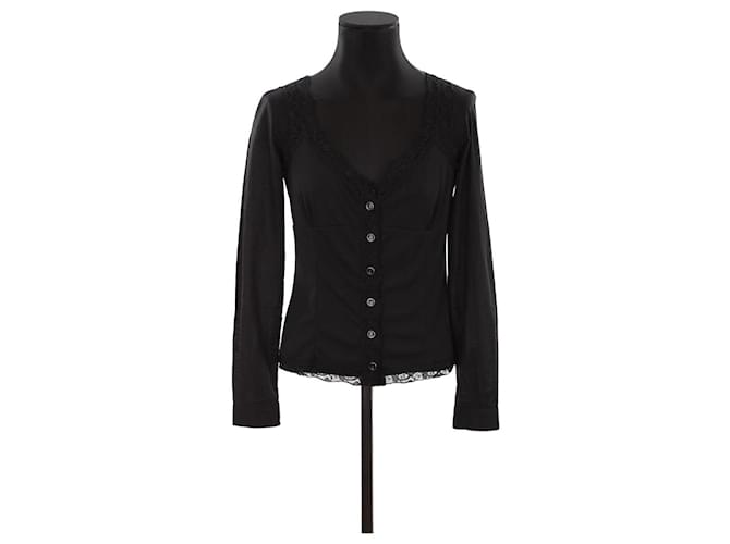 Dolce & Gabbana Blusa de algodón Negro  ref.1321959