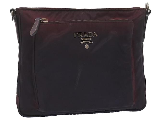PRADA Shoulder Bag Nylon Purple Auth bs12835  ref.1322016