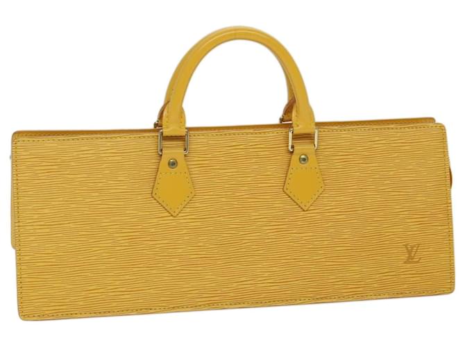LOUIS VUITTON Epi Sac Triangle Hand Bag Yellow M52099 LV Auth ep3761 Leather  ref.1322047