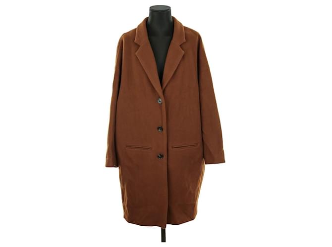 Soeur Wool coat Brown  ref.1322149