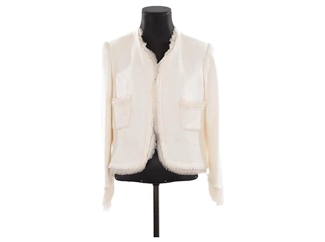 Chanel Cotton suit jacket White  ref.1322159
