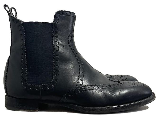 Hermès HERMES Ankle boots T.EU 36 Leather Black