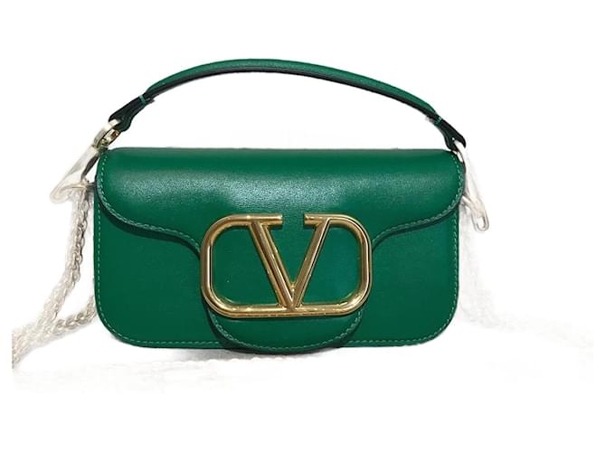 VALENTINO GARAVANI  Handbags T.  leather Green  ref.1322173