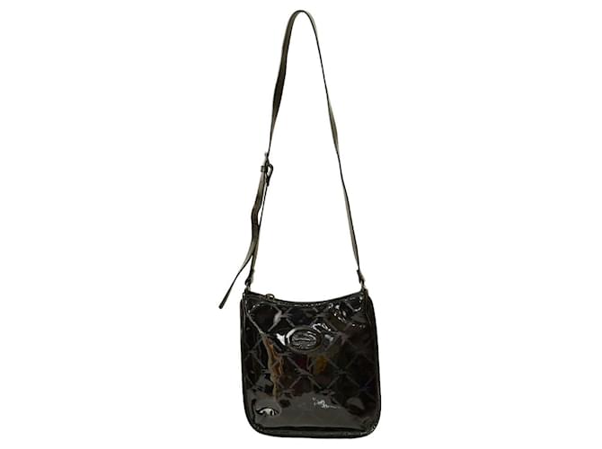 Longchamp Handtaschen Schwarz Lackleder  ref.1322331