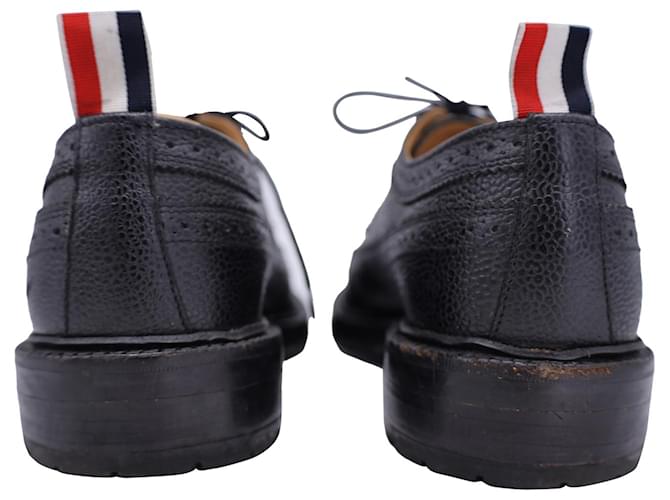 Zapatos brogue Wingtip de cuero negro de Thom Browne  ref.1322365