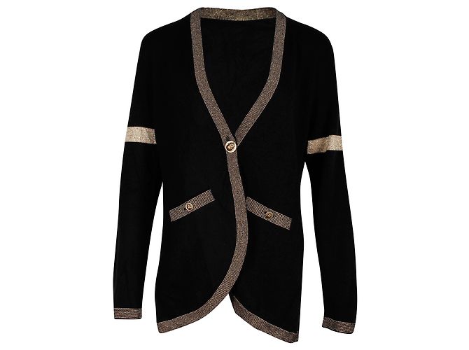 Timeless Chanel 2019 Jersey Paris-New York de cachemir negro