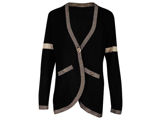 Timeless Chanel 2019 Paris-New York Sweater in Black Cashmere Wool  ref.1322378