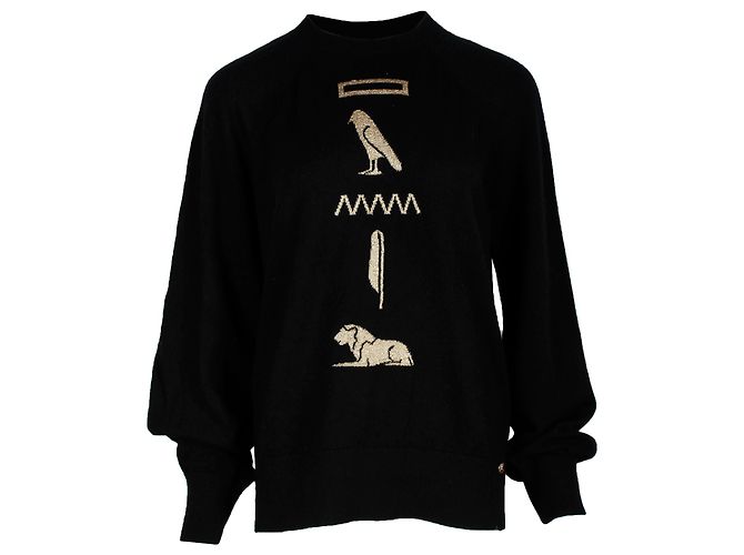 Timeless Chanel und ein kompliziertes Hieroglyphendesign Schwarz