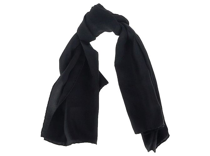 Louis Vuitton Square Scarf in Black Silk