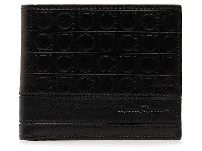 Salvatore Ferragamo Gancini Leather Bifold Wallet  Leather Short Wallet in Good condition  ref.1322421