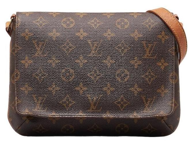Louis Vuitton Monogram Musette Tango Umhängetasche aus Canvas mit kurzem Riemen M51257 in guter Kondition Leinwand  ref.1322423