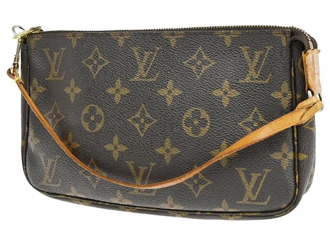 Louis Vuitton Pochette Accessoires Brown Cloth  ref.1322492