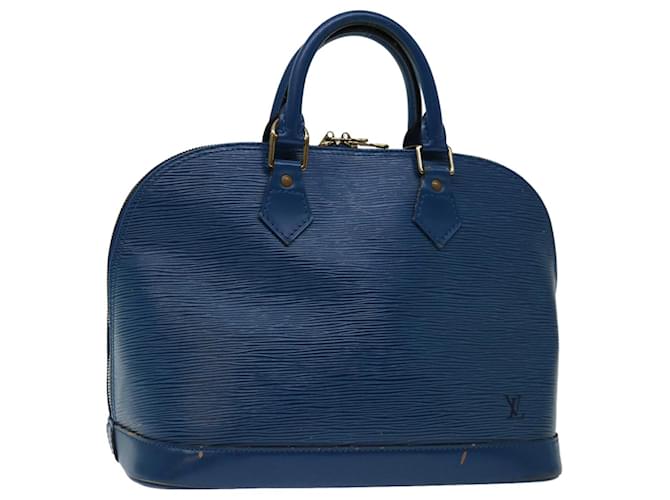 Louis Vuitton Alma Azul Couro  ref.1322516