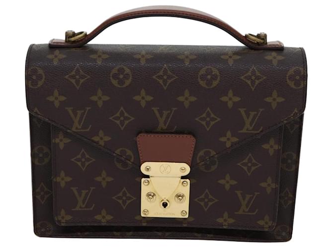 Louis Vuitton Monceau Brown Cloth  ref.1322523