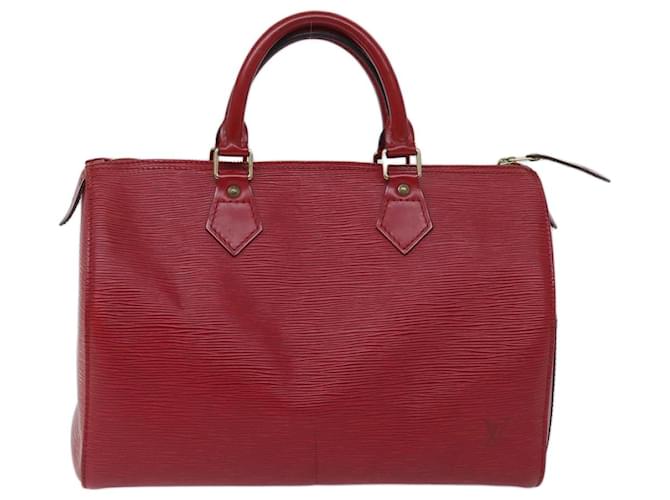 Louis Vuitton Speedy 30 Red Leather  ref.1322529