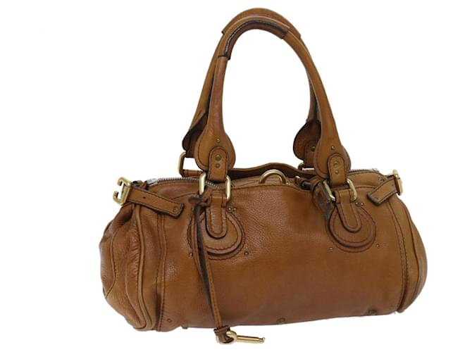 Chloe Chloe Paddington Bolso de Mano Cuero Marron Auth bs13218 Castano ref.1322608 Joli Closet