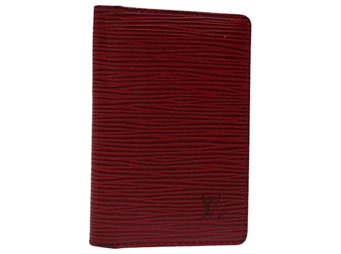 LOUIS VUITTON Epi Organizer De Poch Card Case Red M6358E LV Auth ep3928 Leather  ref.1322616