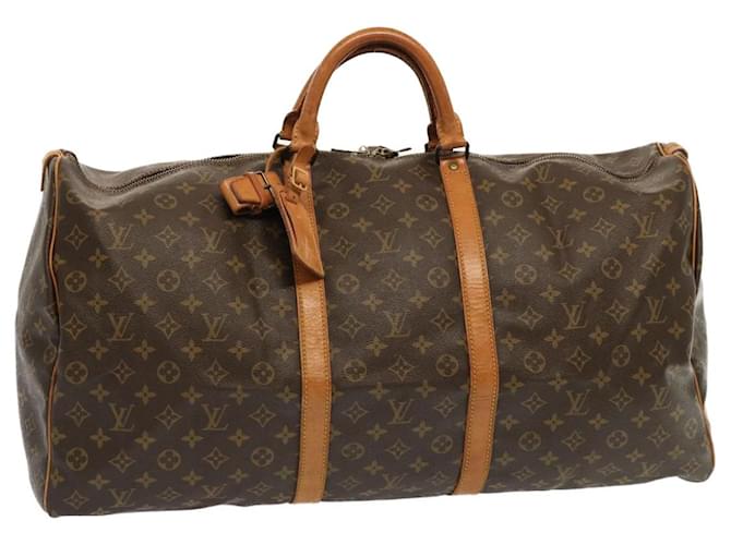 Louis Vuitton Monograma Keepall 60 Boston Bag M41422 LV Auth yk11292 Lona  ref.1322656