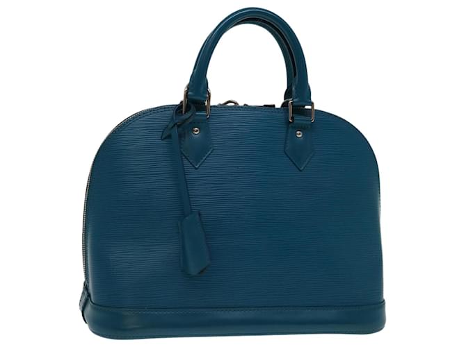 LOUIS VUITTON Epi Alma PM Hand Bag Blue Cyan M40624 LV Auth 69926 Leather  ref.1322658