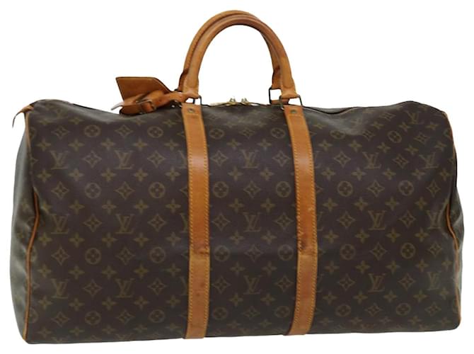 Louis Vuitton-Monogramm Keepall 55 Boston Bag M.41424 LV Auth 69492 Leinwand  ref.1322664