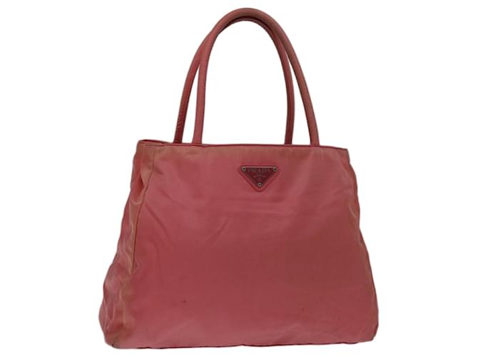 PRADA Hand Bag Nylon Pink Auth bs13247  ref.1322698