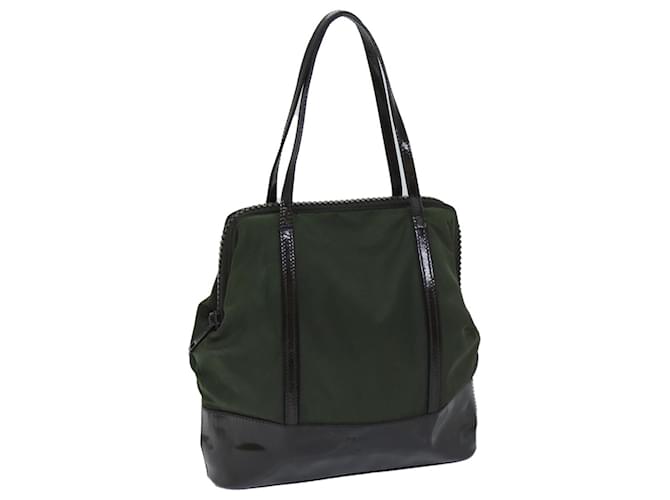 PRADA Hand Bag Nylon Khaki Auth bs13301  ref.1322723