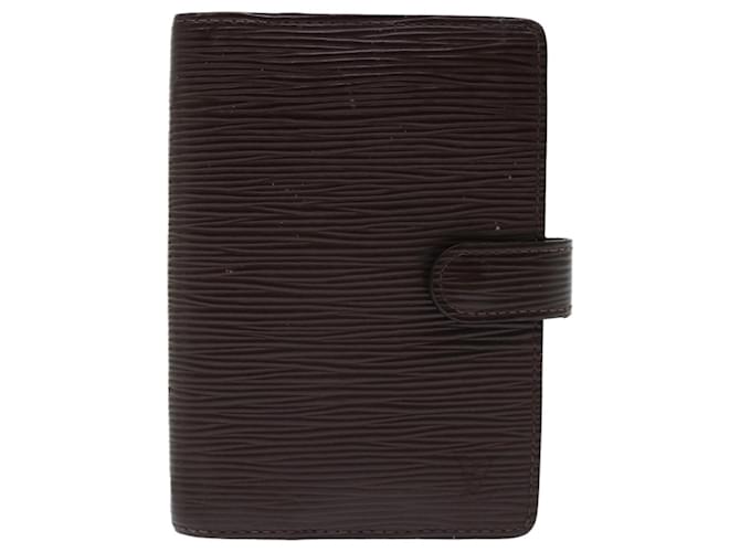 Louis Vuitton Agenda Cover Black Leather  ref.1322786