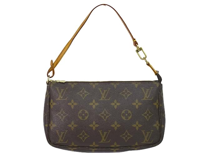 Louis Vuitton Pochette Accessoire Brown Cloth  ref.1322818