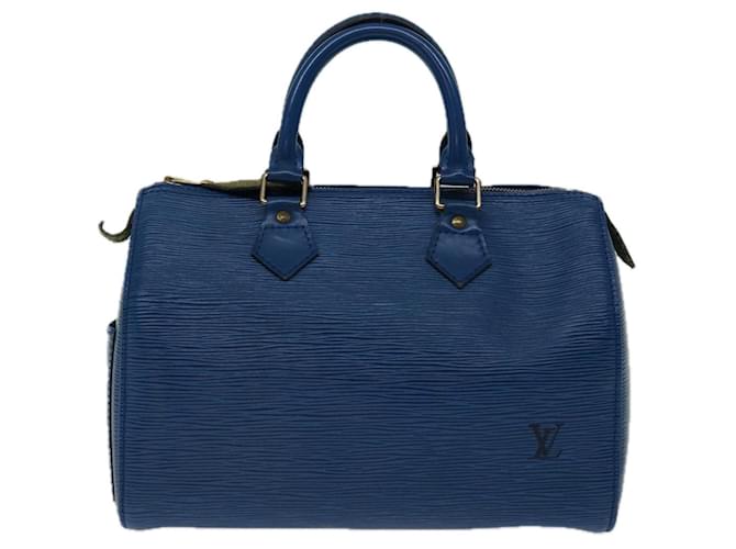 Louis Vuitton Speedy Azul Cuero  ref.1322892