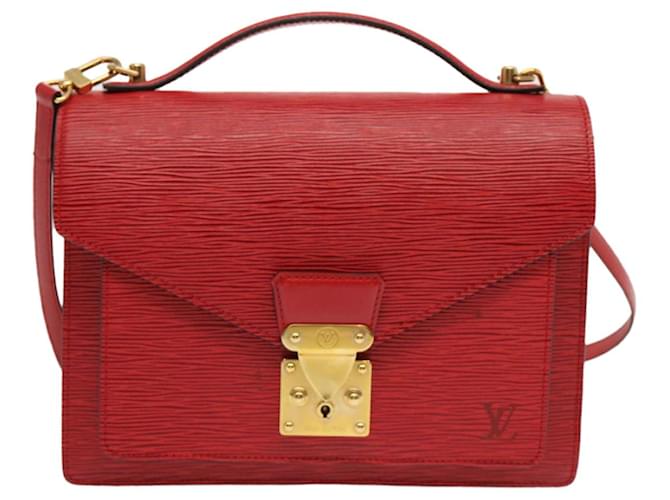 Louis Vuitton Monceau Red Leather  ref.1322935