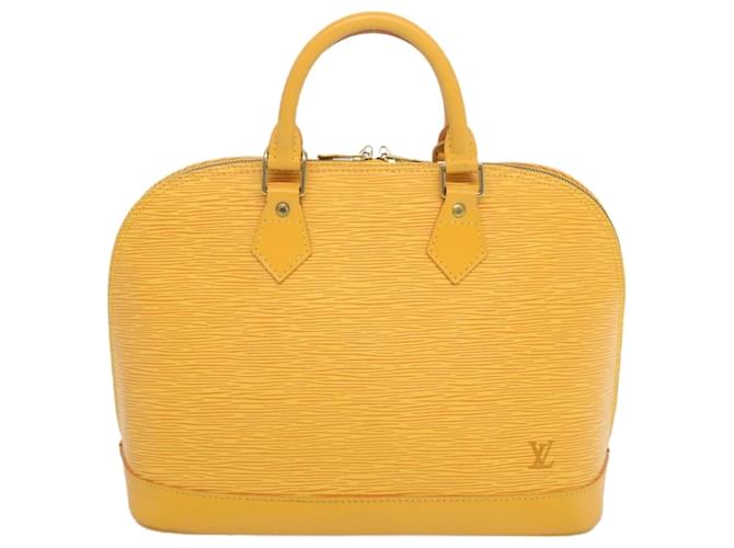 Louis Vuitton Alma Amarelo Couro  ref.1322940