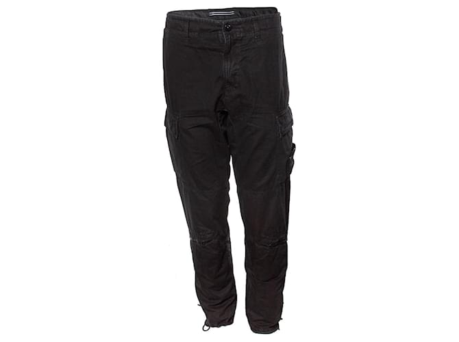 STONE ISLAND, type RE T black trousers Cotton  ref.1322960
