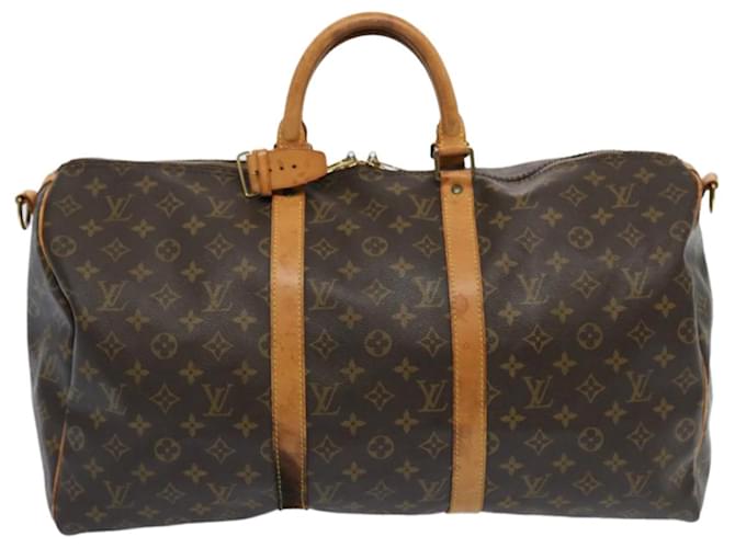 Louis Vuitton Keepall 50 Brown Cloth  ref.1323003