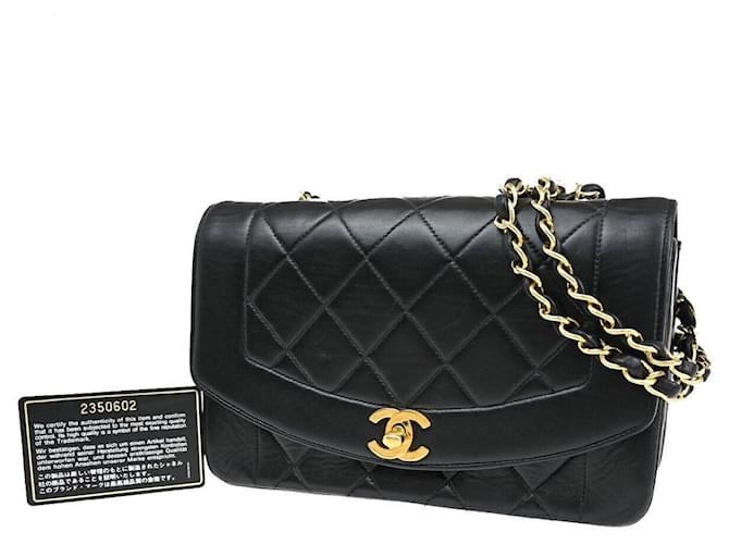 Chanel Diana Black Leather  ref.1323029